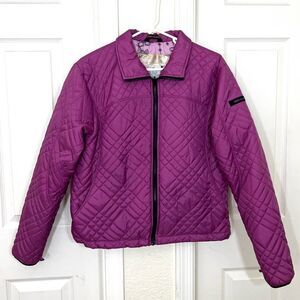 Body Glove Quilted Jacket Coat Zip Up Water Resistant Gorpcore Size L